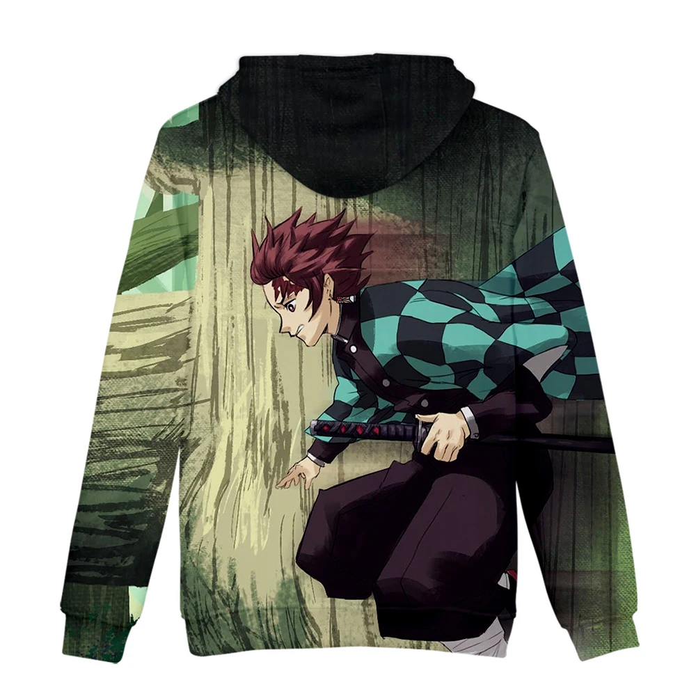 cartoon Demon Slayer Kimetsu no Yaiba 3D Hoodie boys/girls long sleeve Autumn Winter Casual popular youth Cool fashion 3D coats