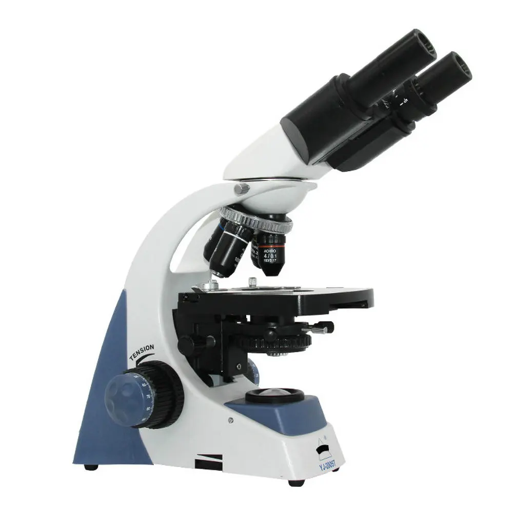 

40X-2500X Compound Microscope with X-Y Double Layer Mechanical Stage Biological Microscope LED Binocular Microscope NA1.25 Abbe
