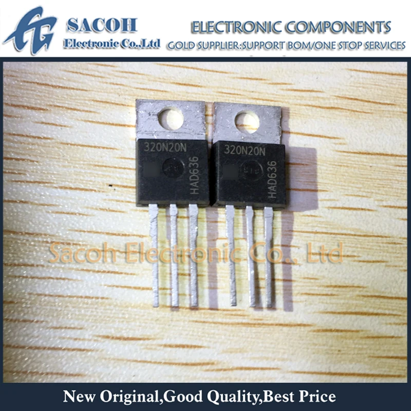 

New Original 10PCS/Lot IPP320N20N3G 320N20N OR IPI320N20N3G 320N20 TO-220 34A 200V Power MOSFET