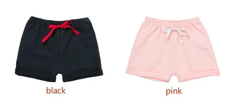 Новые шорты для маленьких мальчиков и девочек летние шорты высокого качества Детские хлопковые пляжные однотонные штаны детей Повседневные шорты для мальчиков
