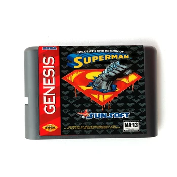

The Death And Return Of Superman Game 16 bit MD Memory Card for Sega Mega Drive 2 for SEGA Genesis Megadrive