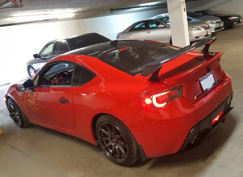 Углеродное волокно заднего крыло багажника спойлер для Toyota GT86 Subaru BRZ Scion FR-S 2012 2013 САРД Стиль