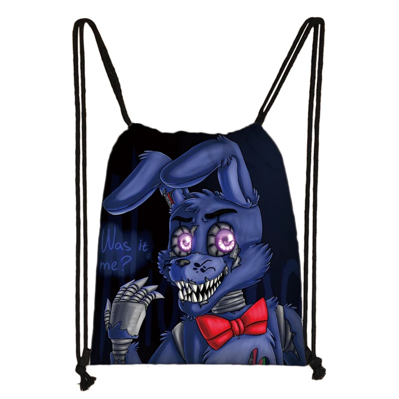 Five Nights At Freddy's Freddy Chica FNAF 3D Cartoon Kids Drawstring Backpack Shopping School Traveling Party Bags Gift - Цвет: 014