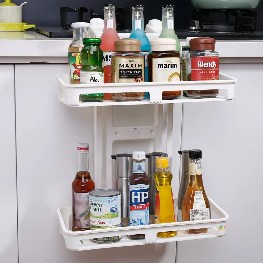 Multipurpose Storage Rack Shelf Suction Cup Refrigerator Side Shelf