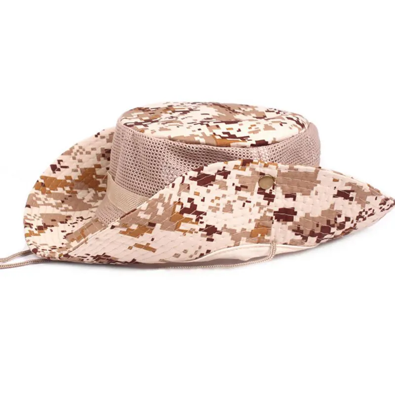 

outdoor desert digital camouflage print bucket hats breathable mesh Boating fishing hunting bonnie hat