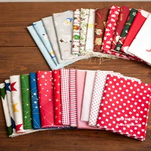 13 шт. 49x40 см Рождество хлопчатобумажная ткань саржевого одежда внутри ручной DIY ткань Санта Клаус DIY украшения дома