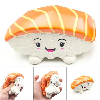 

14cm Kawaii Sushi Salmon Cake Slow Rising Toy Squishies Food Squeeze Stress Reliever Toys Antistress сквиши антистресс