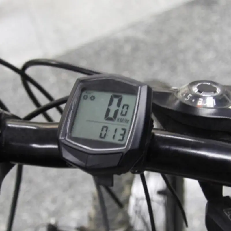

Multifunctions Bicycle Speedometer Small Size and Light Weight Waterproof Black Cycling Computer Wired Sensor Accessories