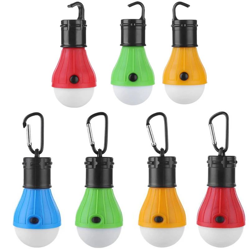 Mini Portable Tent Light LED Bulb Emergency Lamp Waterproof Hanging Hook Camping Flashlight PAK55