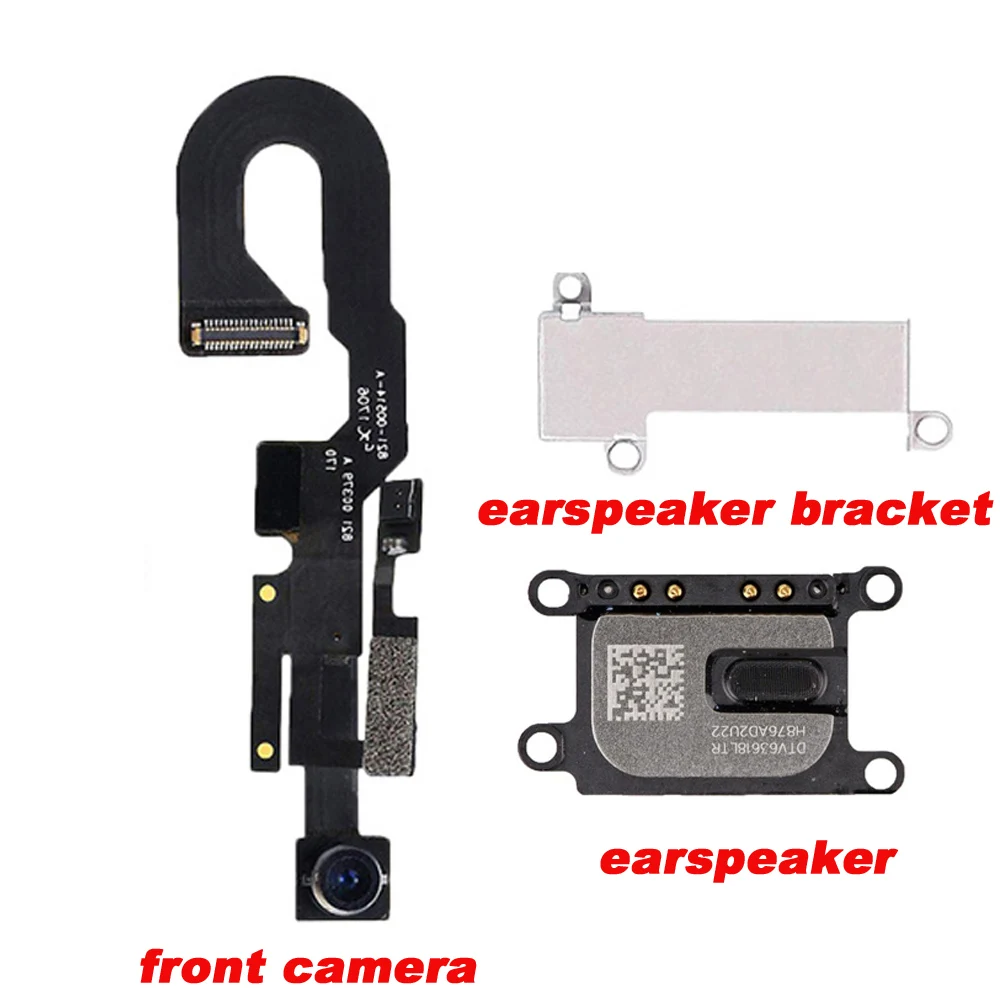

HOUSTMUST for iPhone 7 7 Plus Face Front Camera with Sensor Proximity Light and Microphone Flex Cable + earpiece with bracket