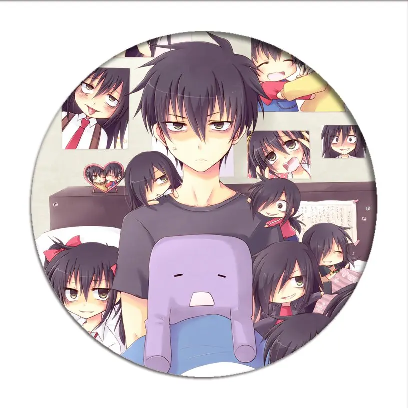 Брошь в стиле аниме Watamote Значки для косплея Kuroki Tomoko значки Tomoki коллекция Nico Tanigawa