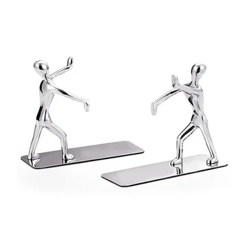

1 Pair Book Holder Humanoid Figure Non-Skid Art Desk Organizer Bookshelf Office Accessories Office Study Decoration