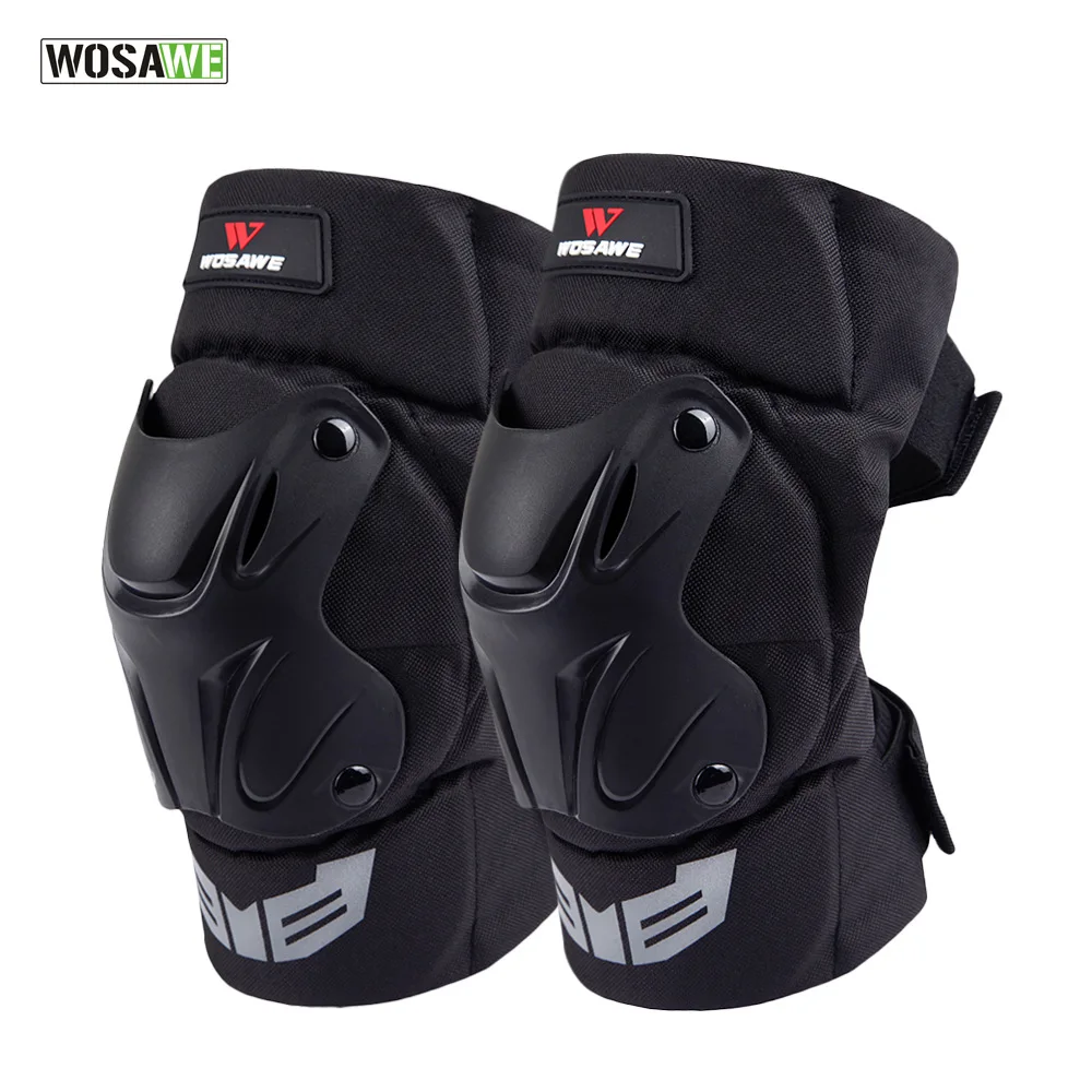 

WOSAWE 1Pair Men Women Knee Protector Tactical Protective Sports Ski Motorcycle Racing Roller Skating Safety Knee Brace Pads