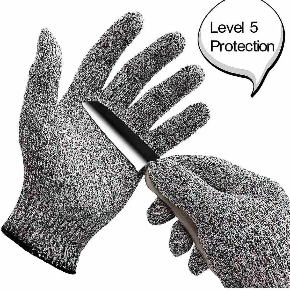 Новый уровень 5 Детская безопасность Cut доказательство Stab устойчивы нержавеющая сталь металлическая сетка кольчужная перчатка на рабочем