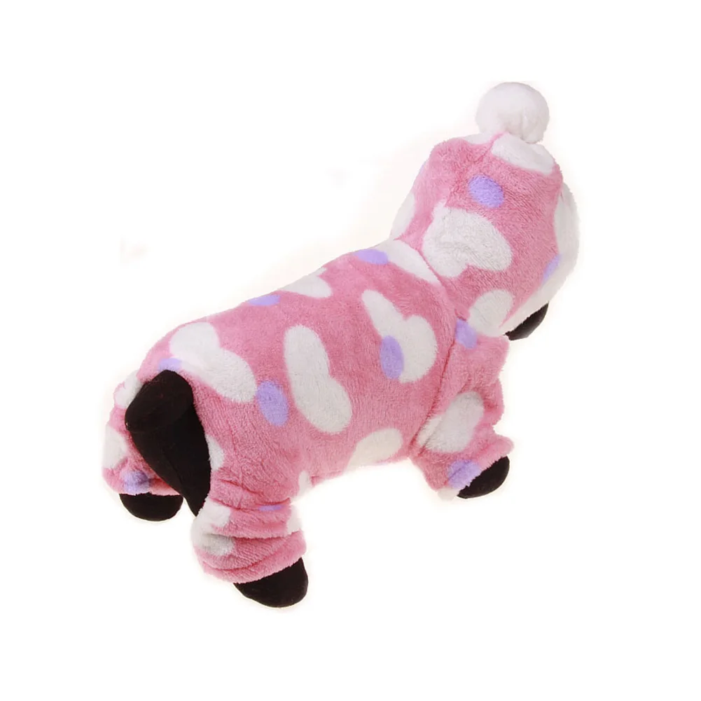 Warm Dog Cat Pets Winter Fleece Coat Xmas Snowflake Deer Cozy Hoodie Apparels