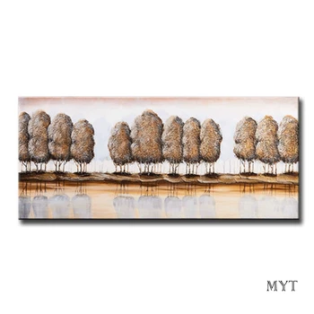 

Free Shipping Abstract Tree Art Handmade Oil Painting Scenery Hand Painted Wall Canvas Decor Art Unframed Home Decoration Pieces