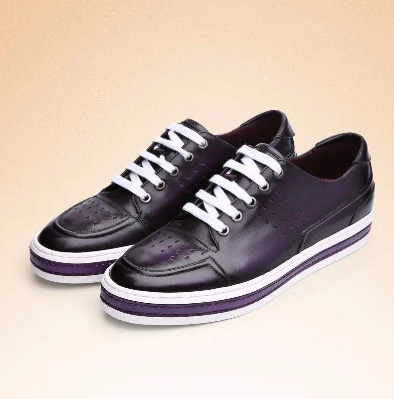 Purple mens shoes
