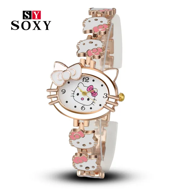 Women Child Cartoon Bracelet Watch Hello Kitty Fashion Casual Dress Quartz Wrist Women Child Cartoon Bracelet Watch Hello Kitty Fashion Casual Dress Quartz Wrist
