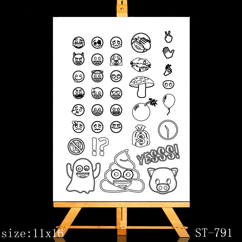 

ZhuoAng Interesting person Clear Stamps/Card Making Holiday decorations For scrapbooking Transparent stamps