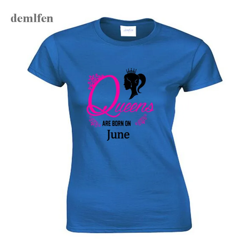 New Queen Are Born In June T Shirt Women