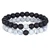 2pcs/set Couples Natural Stone Beaded Bracelet for Men Women 9