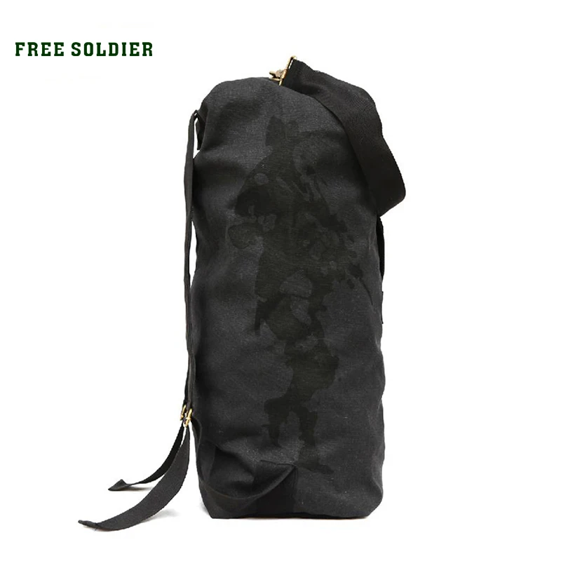 

FREE SOLDIER Outdoor tactical double-shoulder canvas climbing riding mountaineering large capacity travel bag upgrade 42L bag