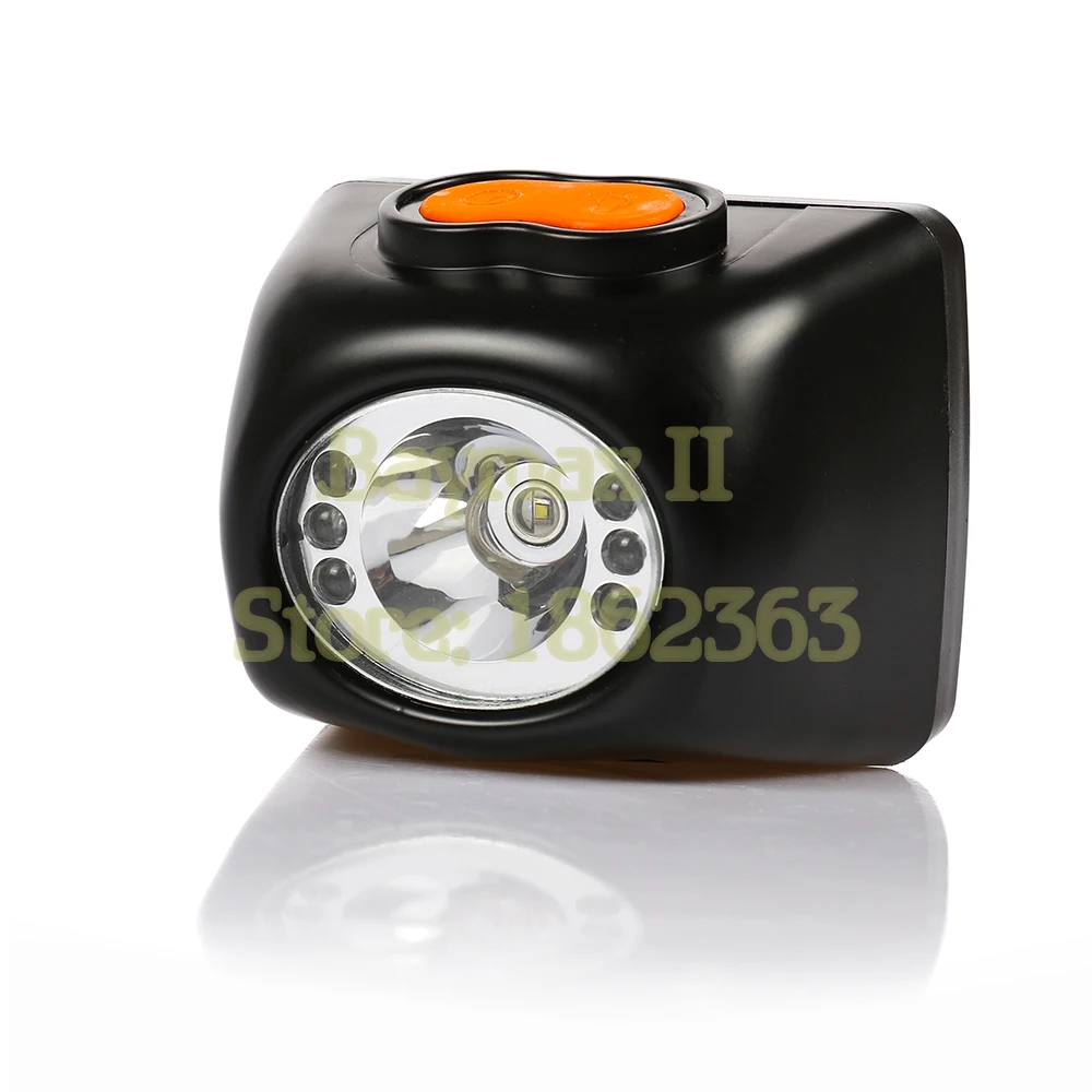 3W Cree Led Cordless HeadlampSafety Cap Lamp LI-ion Battery LCD Display for campingmininghunting and hiking