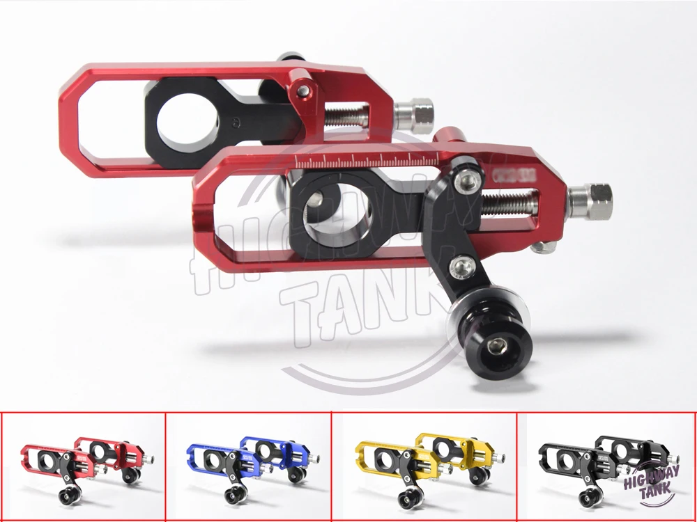 

4 colors free shipping aluminum motorcycle chain adjuster case for YAMAHA YZF600 R6 2008-2015 09 10 11 12 13 14 set of chain adj