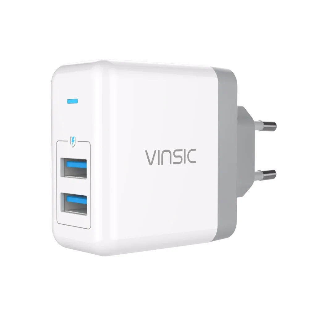 Внешний аккумулятор Vinsic 4.8A Dual USB Wall Зарядное устройство смарт телефонов