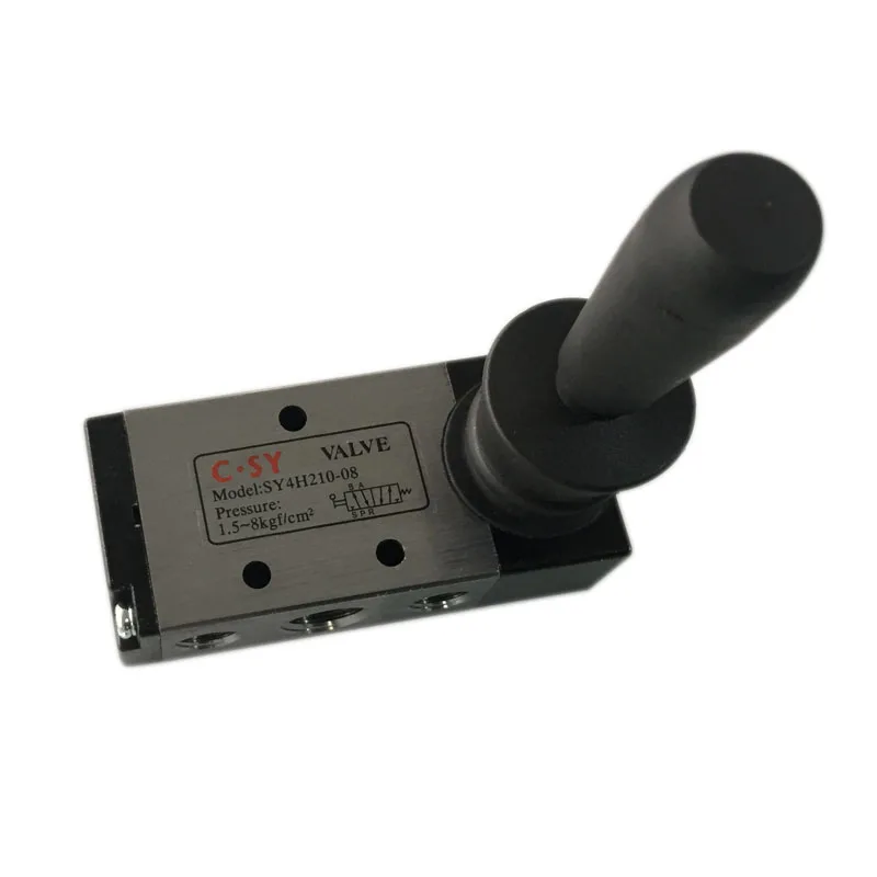 

5/2 way 1/4" BSP Hand Lever Operated Pneumatic Valve Control Value pneumatic valve controller 4H210-08