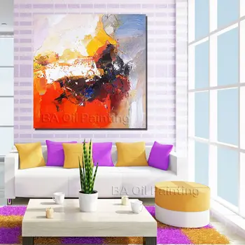 

Large Free Shipping 100%hand-painted Abstract Beautiful Oil Painting Home Decoration Pictures For Living Room Wall No Framed