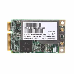 Для HP Broadcom BCM94321MC 416371-001 436253-001 Mini PCI-E 802.11n/a/b/g Wi-Fi Беспроводной карты C26