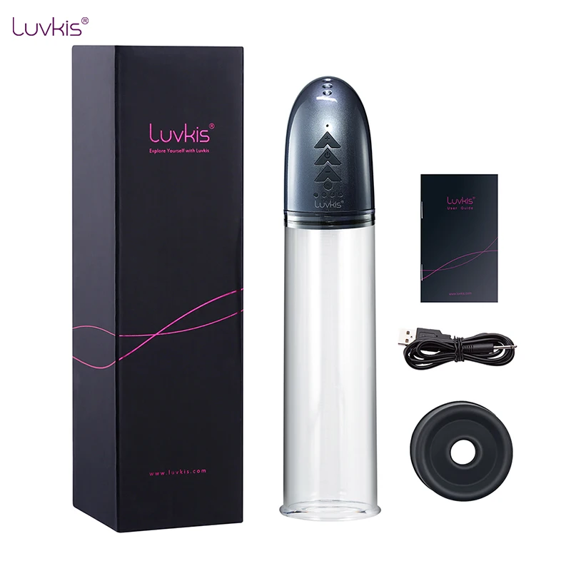 Luvkis X50 Penis Pump Male Electric Recharge 4 Suction Speeds Enlargement Extender Device For Men A