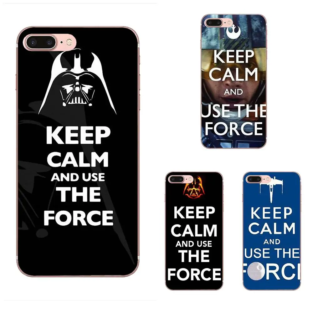 

Keep Calm Use The Force Darth Vader For HTC 530 626 628 630 816 820 One A9 M7 M8 M9 M10 E9 Plus U11 Moto G G2 G3 G4 G5