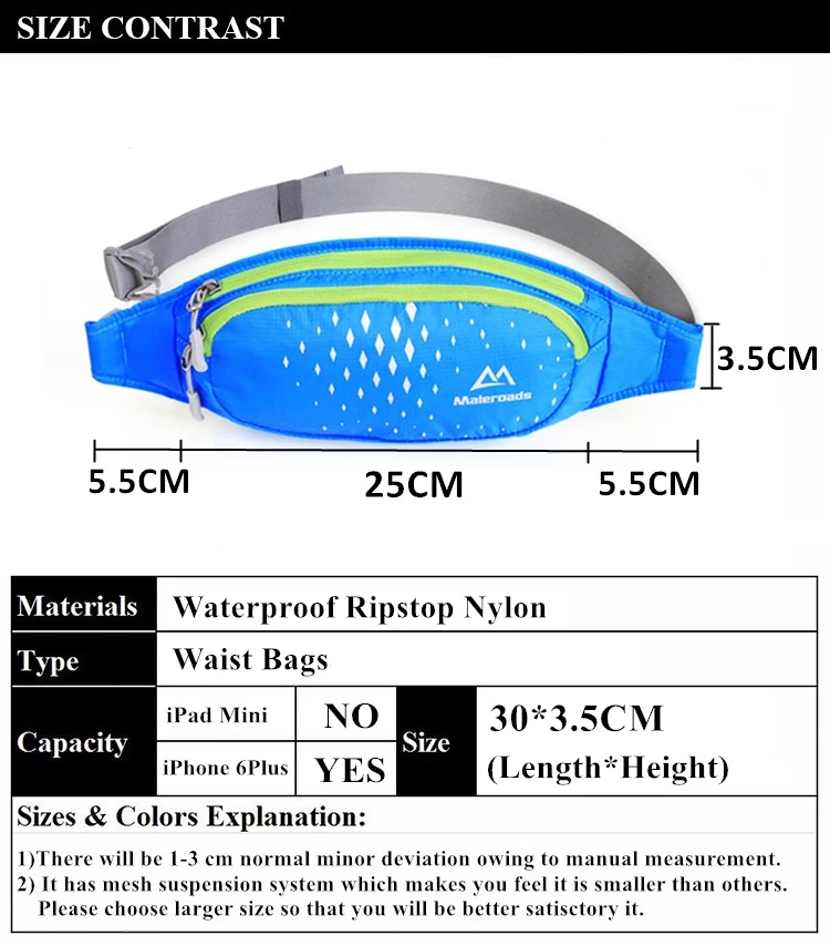 Maleroads, спортивные поясные сумки для бега, водонепроницаемые, для спортзала, поясная сумка, мини, для денег, для сотового телефона, сумка для фитнеса, аксессуары для мужчин и женщин
