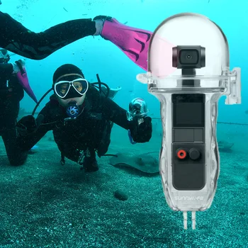 

For Osmo Pocket Diving Accessories Fully Transparent Waterproof Housing Case For DJI Osmo Pocket Protect Camera Cases dive -60M