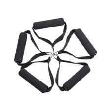 1 Pc Tubo Faixa da Resistência de Fitness com Alças De Espuma para Ginásio Exercício de Treino de Treinamento Do Edifício Do Corpo