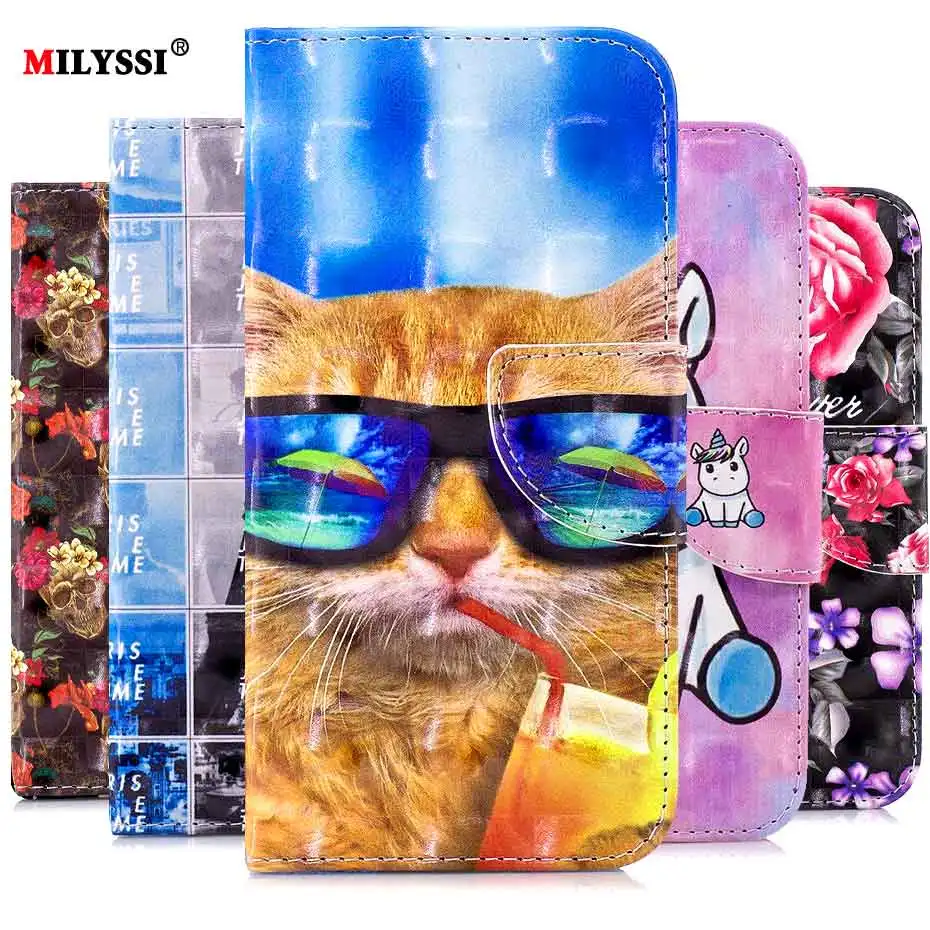 

WoodLysi 3D Vision PU Leather Wallet Case For For Xiaomi Redmi 4A 4X 5A 5 Plus 6 6A Redmi Note 5A 4 4X 5X flip Case Phone Cover
