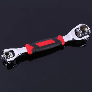 

1PCS Red Tiger Wrench 8 in 1 Tools Socket Works with Spline Bolts Torx 360 Degre