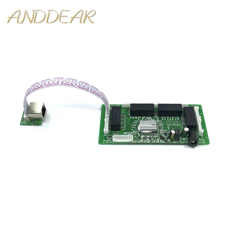 OEM PBC 8-портовый гигабитный Ethernet коммутатор с 8-контактным разъемом 10/100/1000 м