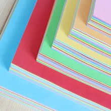 100 sztuk kwadratowy papier Origami podwójne boki jednokolorowy papier pakowy Multicolor dzieci Handmade DIY Scrapbooking, rzemiosło Decor