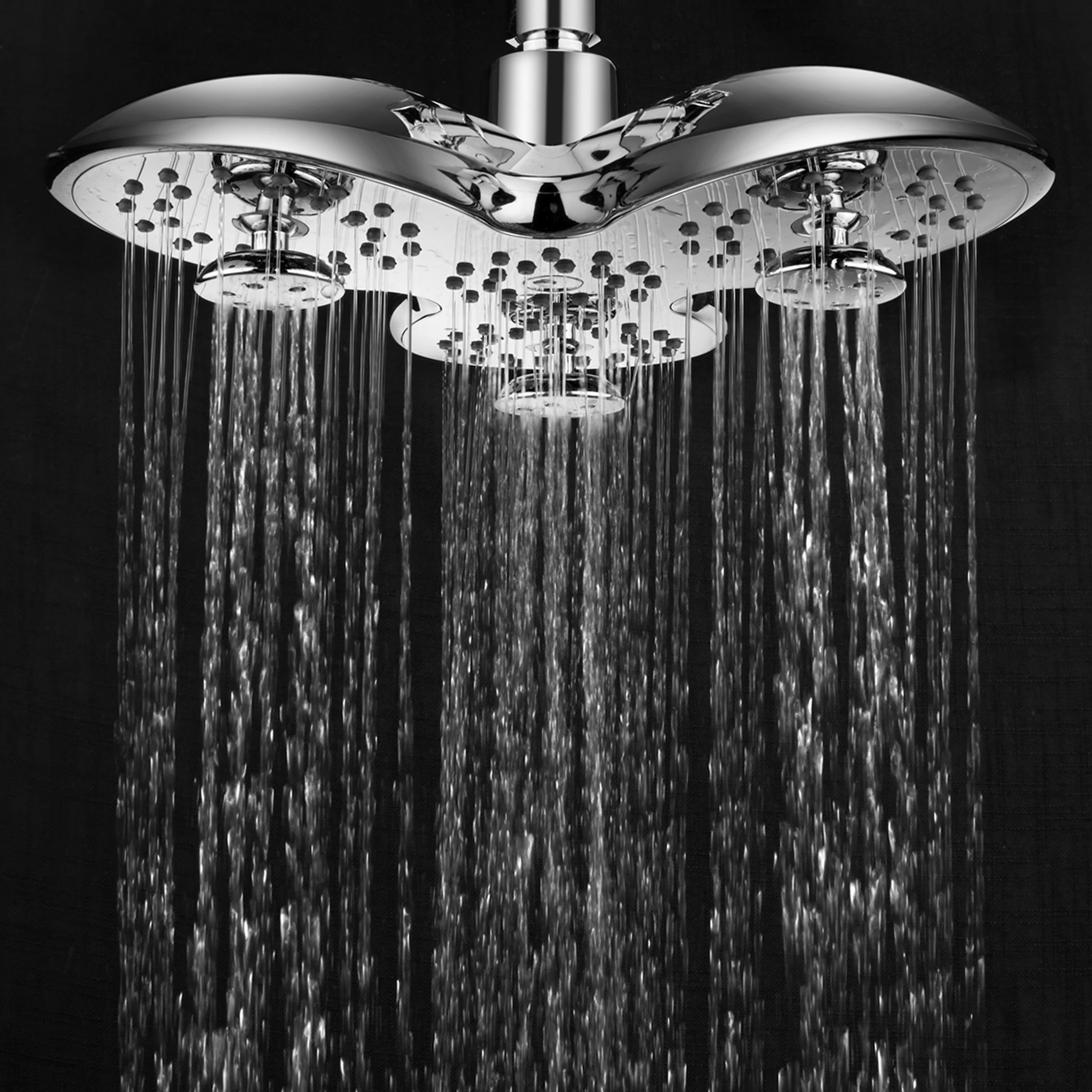 Aquaspa Trident High Power 9.5 inch Rainfall Shower Head (4)