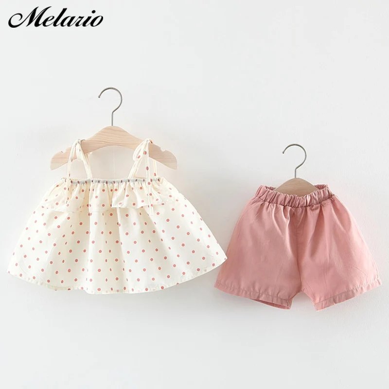 Melario Baby Girls Clothing 2020 Baby Girl Clothes Set Outfit Baby Boho Style Summer Beach Outfit Clothe Tops + Pants + Hat