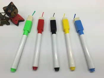 

5pcs/ lot Repeated Filling Whiteboard Marker Pen Set With Eraser marker pen children kidsstationery gift erasable marker pen