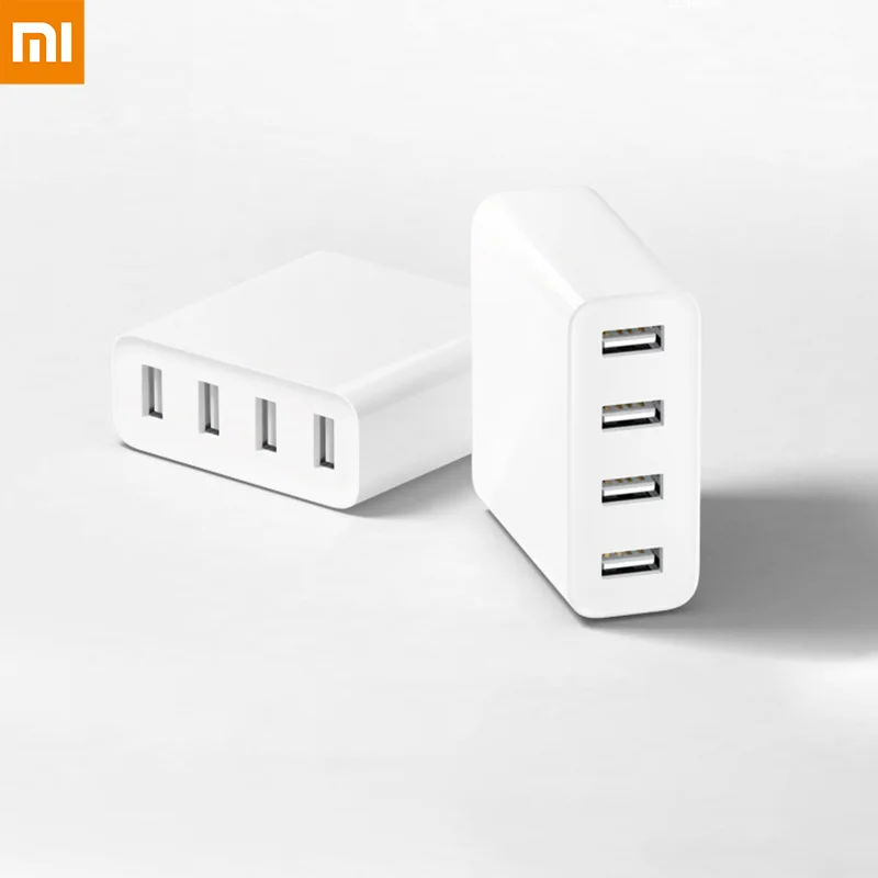 شياو mi mi شاحن محمول يو اس بي 2 4 6 منافذ سريع شحن QC 3.0 ماكس 60 W 35 W نوع-C الناتج USB-C للهاتف جهاز ذكي اللوحي