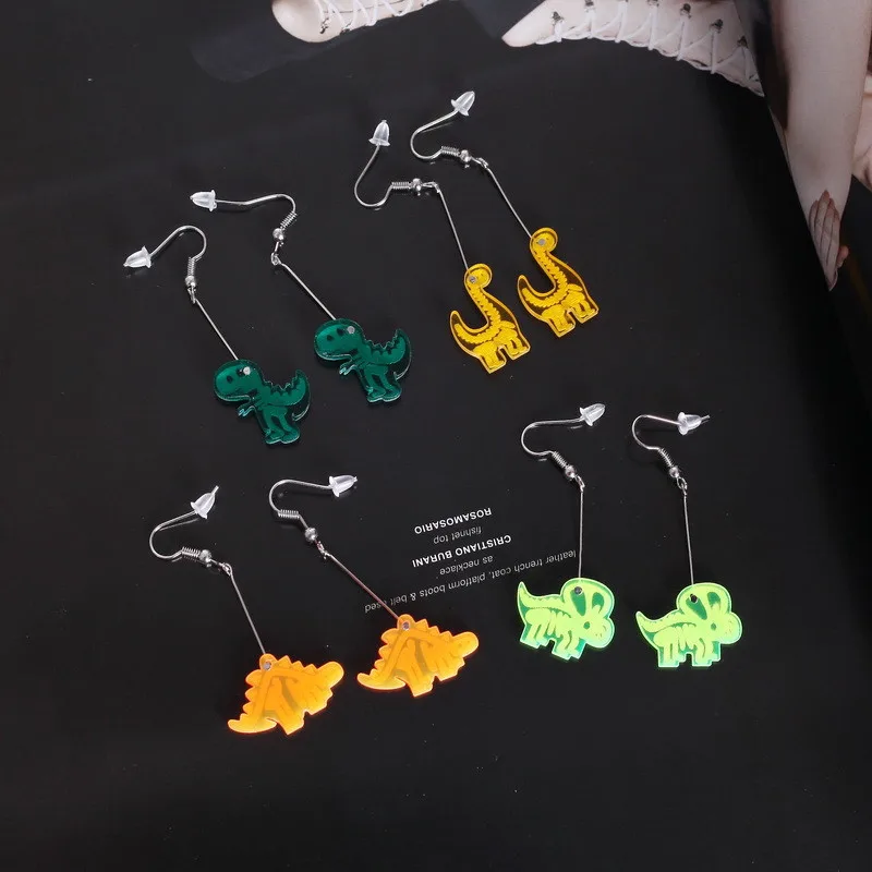 

Fashion Cute Cartoon Dinosaurs fossils Acrylic Dangle Earrings For Women Girls Simple style Ear jewelry Gifts