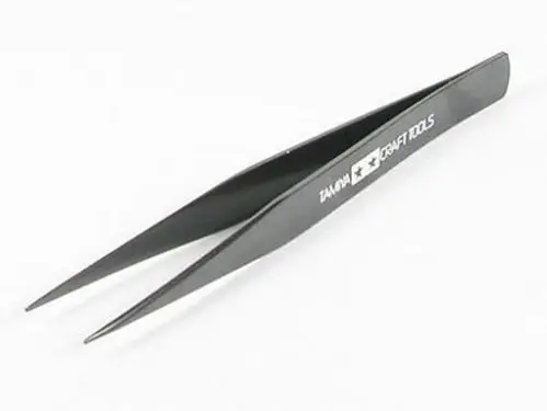 

Tamiya 74004 Hobby Model Kit Tool Craft Straight Tweezers Black for Plastic New