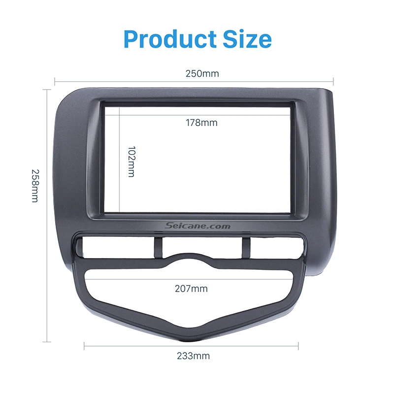 Seicane 2 Din панель автомобиля радио dvd-плеер адаптер рамка фасции Для Honda Jazz City Auto AC LHD тире крепление отделка комплект