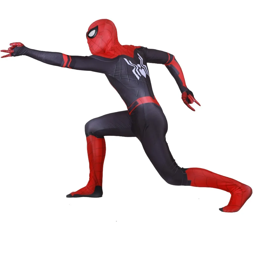 Взрослый дети Человек-паук далеко от дома Питер Паркер костюм зентай для косплея супергероя-паука боди костюм комбинезоны