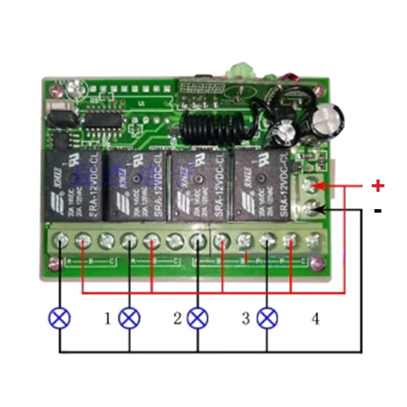 12V 200m 433MHZ Wireless Gate Door Remote Control Switch with Receiver Transmitter Opener